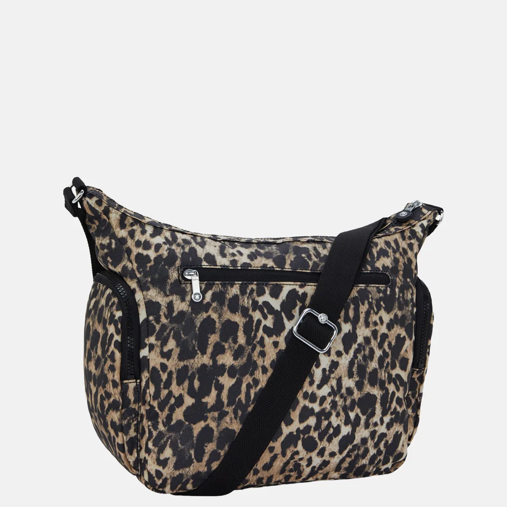 Kipling Gabb schoudertas wild leopard bij Duifhuizen