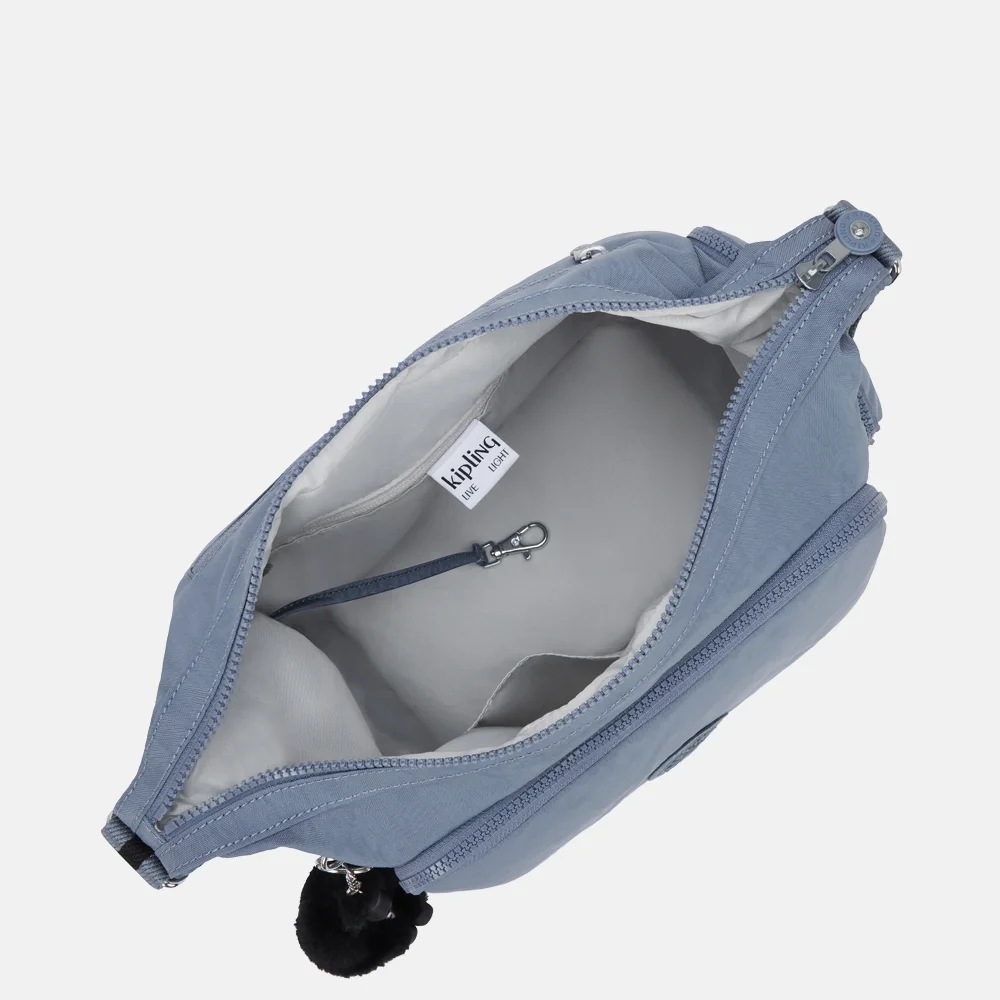Kipling Gabb schoudertas blue stone bij Duifhuizen