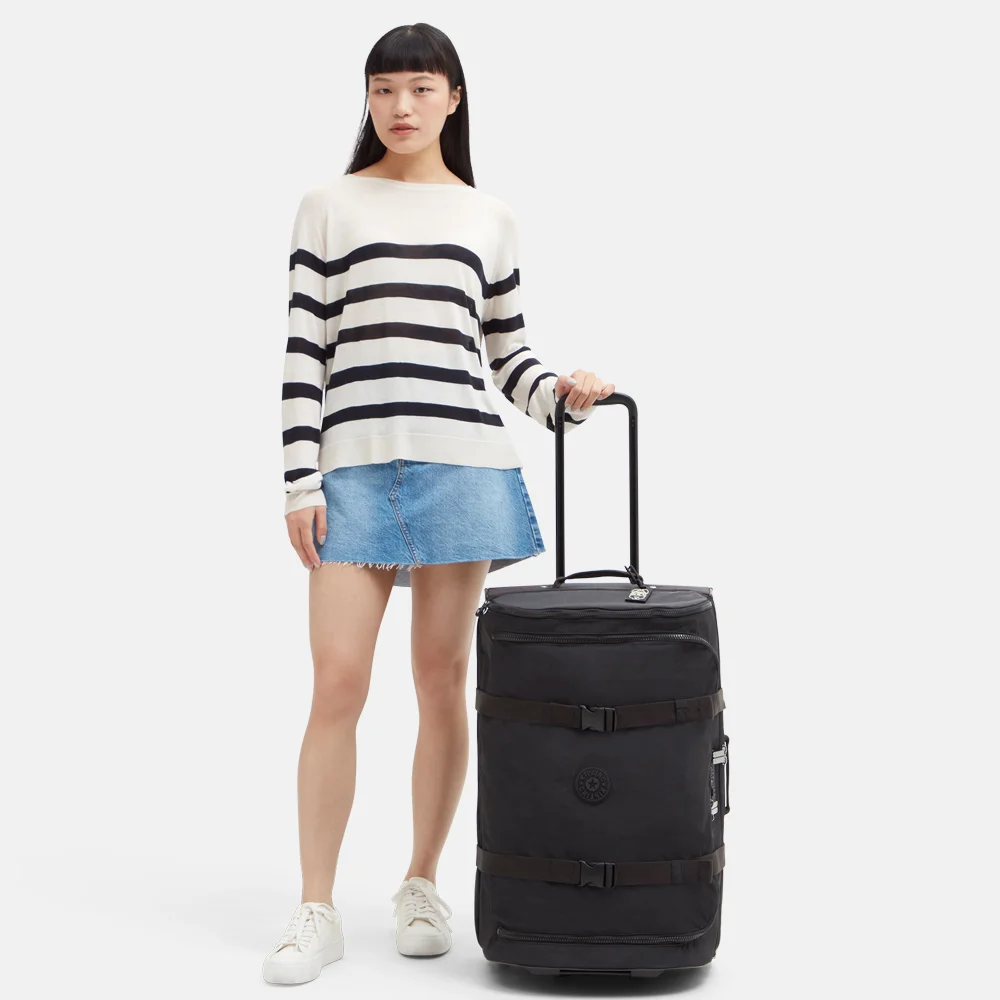 Kipling AViana reistas op wielen M black noir bij Duifhuizen