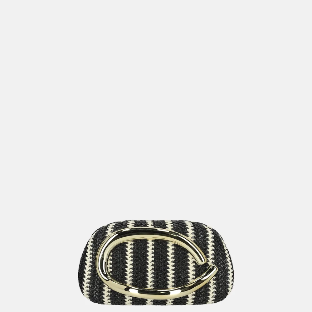 Firenze clutch black/beige bij Duifhuizen