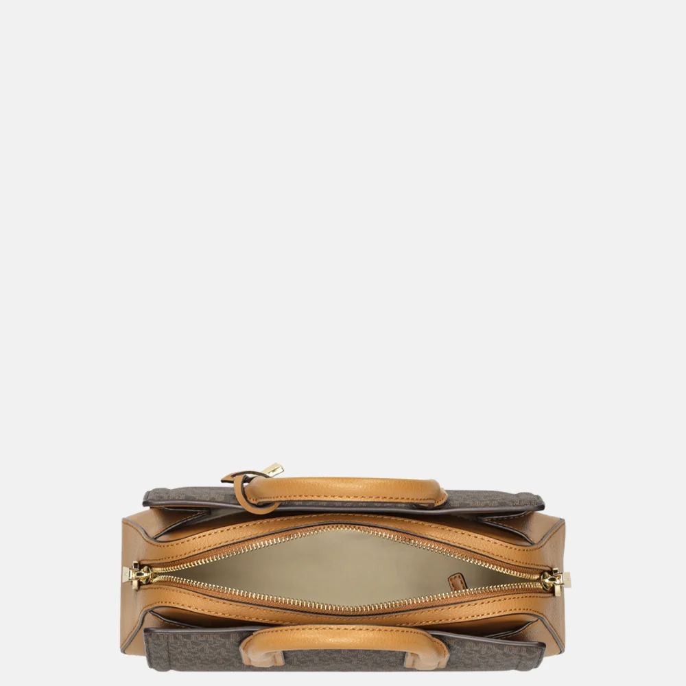 Michael Kors Laila handtas S brown/acorn bij Duifhuizen