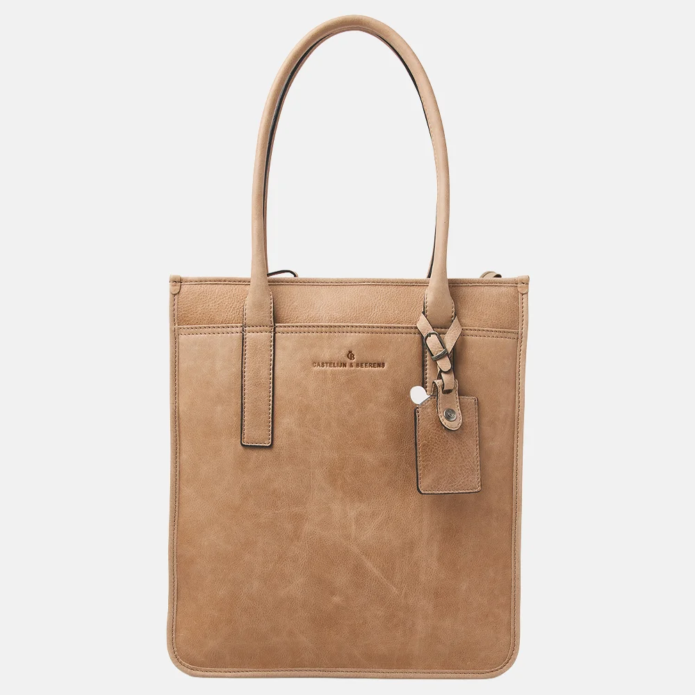 Castelijn en Beerens Carisma laptoptas 15.6 inch beige