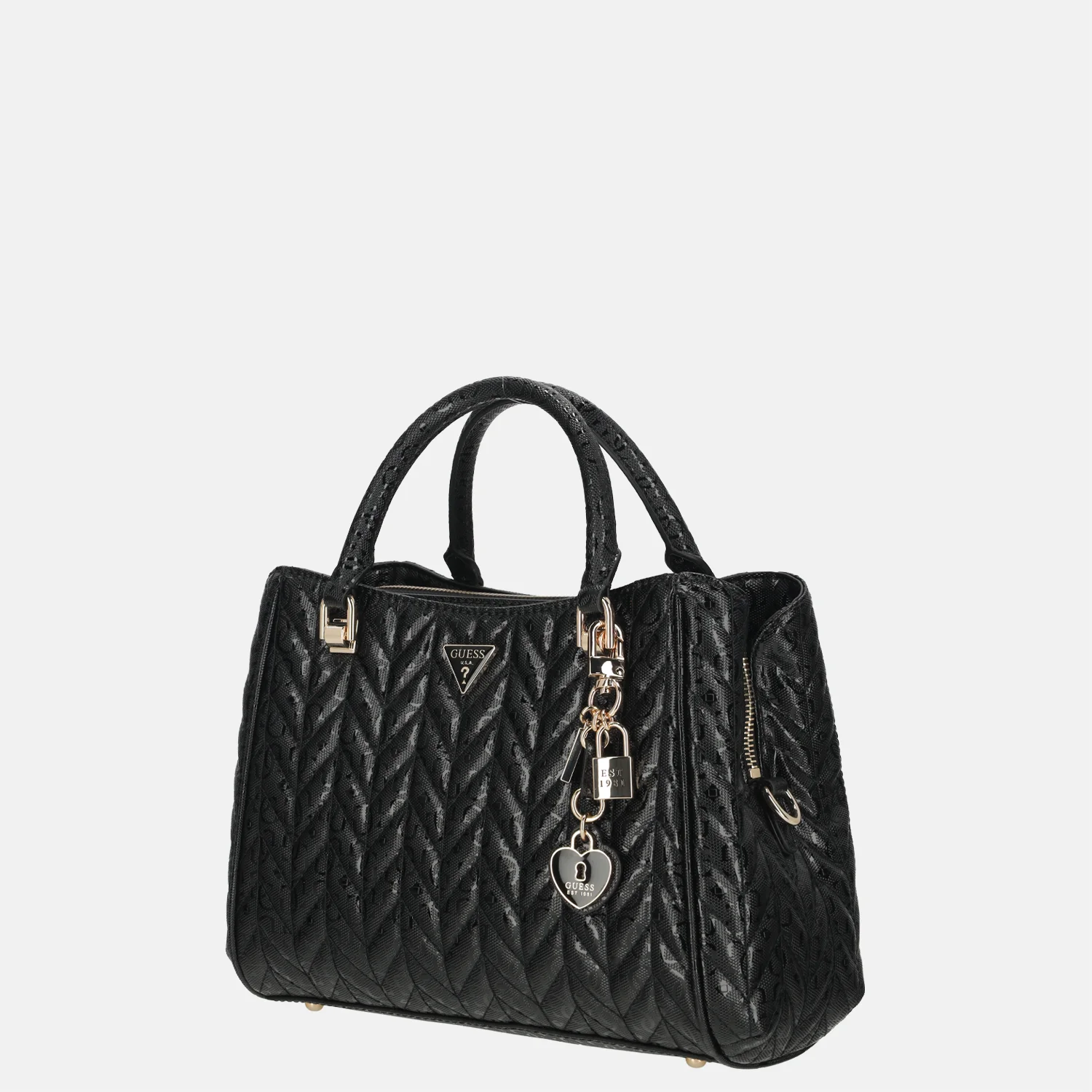 Guess Stacey girlfriend handtas M black bij Duifhuizen