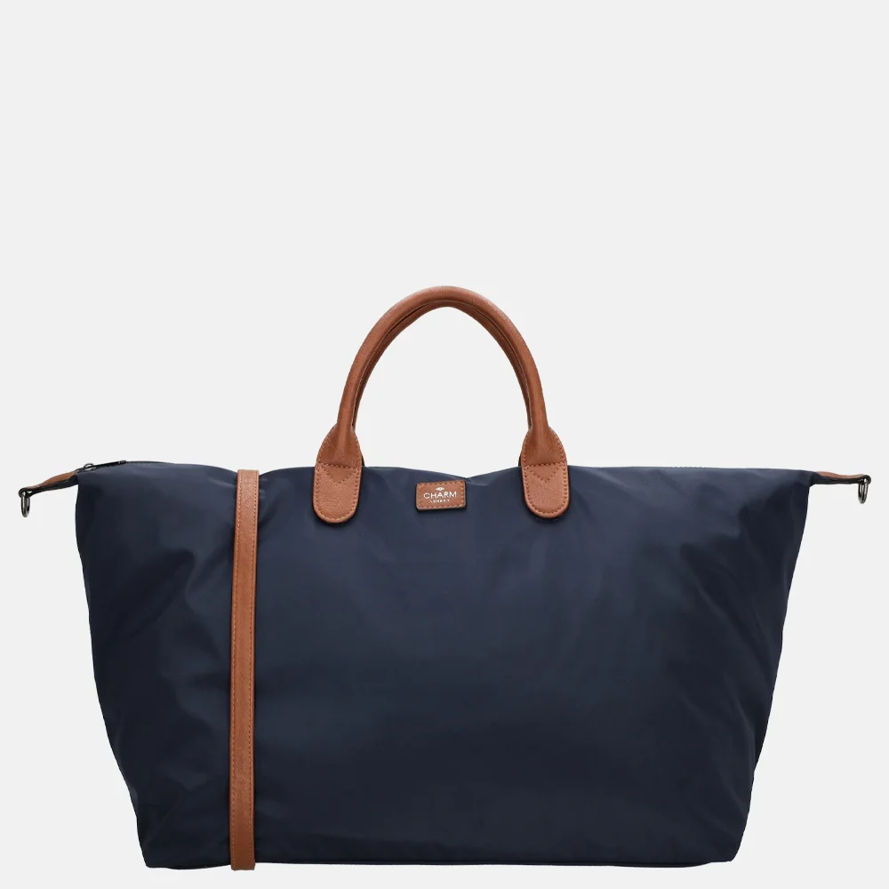 Charm London Buckingham weekendtas blauw