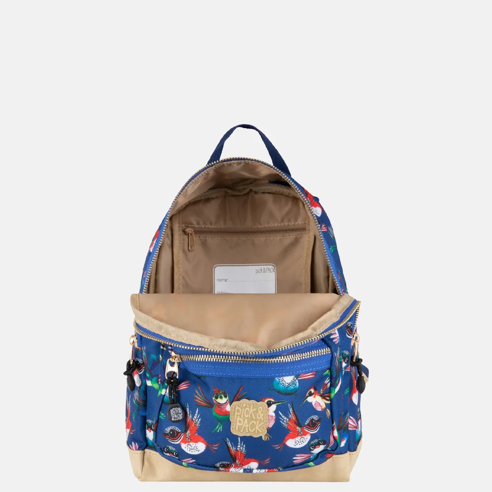 Pick & Pack Birds kinderrugzak S navy bij Duifhuizen