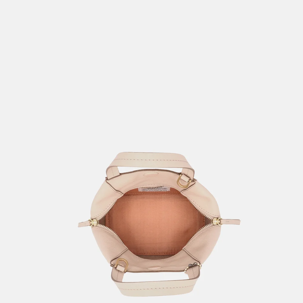 Loulou Essentiels Elodie handtas cashmere bij Duifhuizen