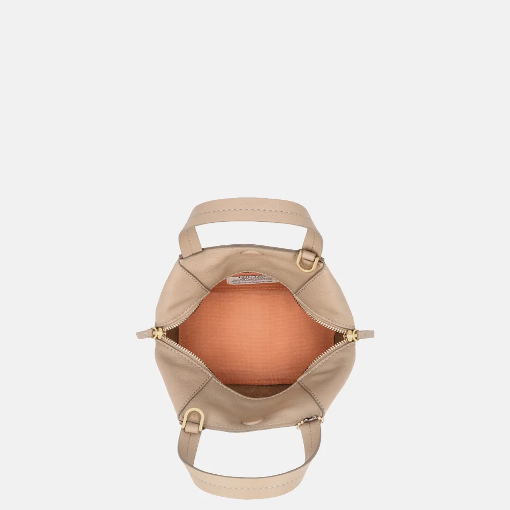 Loulou Essentiels Elodie handtas soft sepia bij Duifhuizen