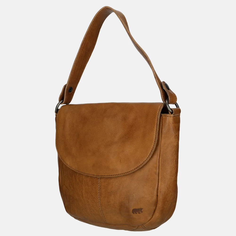 Bear Design schoudertas cognac bij Duifhuizen