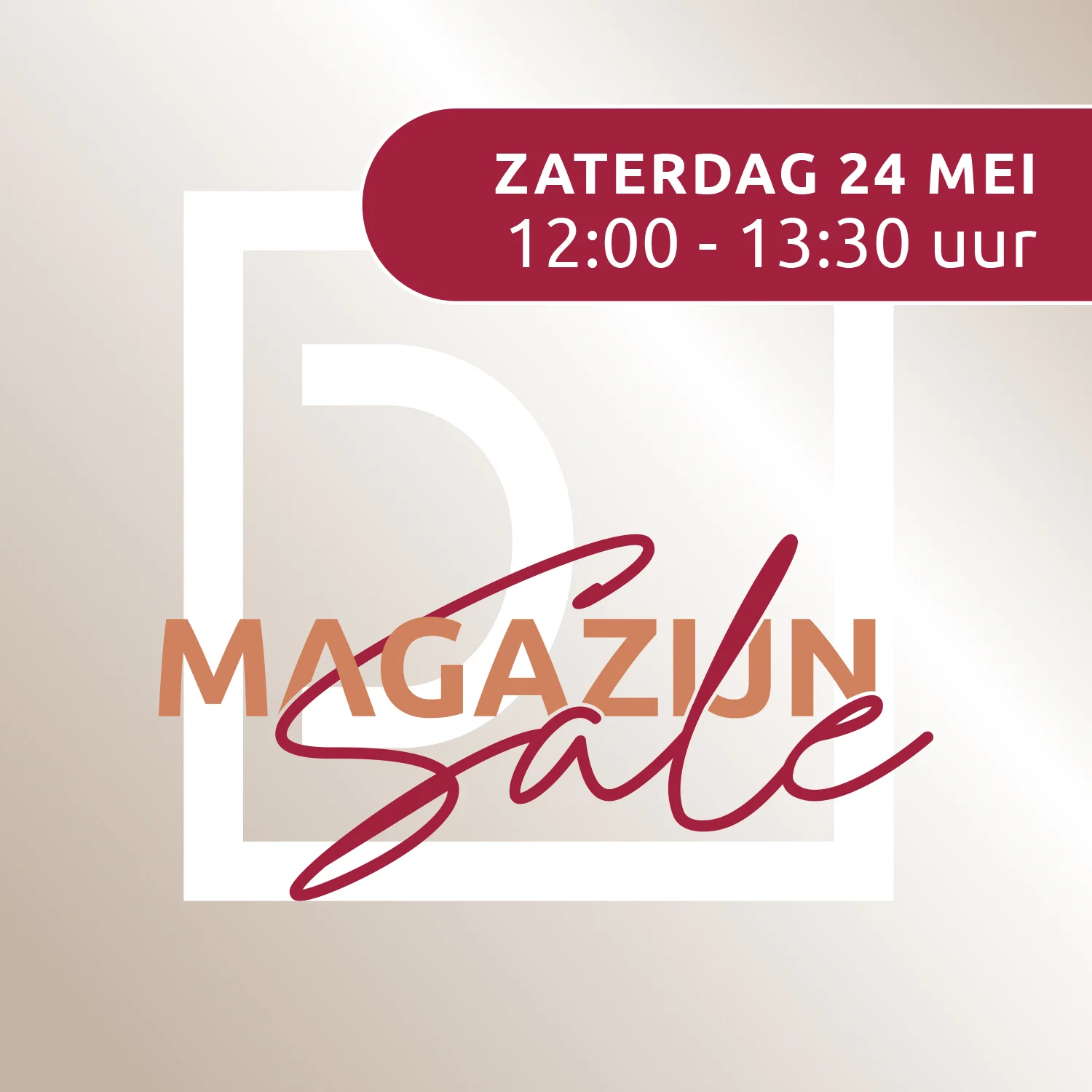 Digitale Ticket Magazijnsale zaterdag 12:00 - 13:30 bij Duifhuizen
