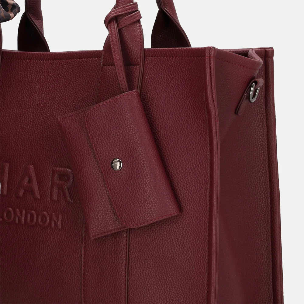Charm London laptoptas 15 inch bordeaux bij Duifhuizen