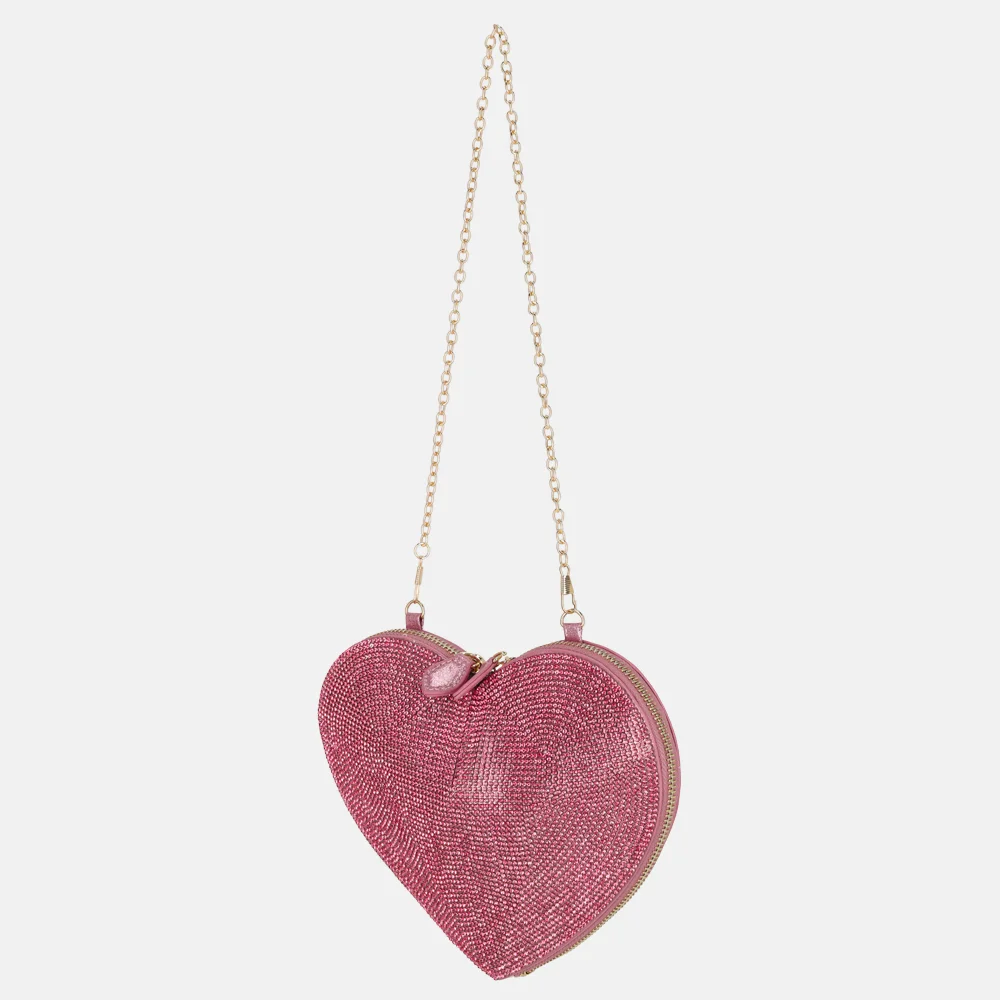 Bulaggi heart box crossbody tas pink bij Duifhuizen