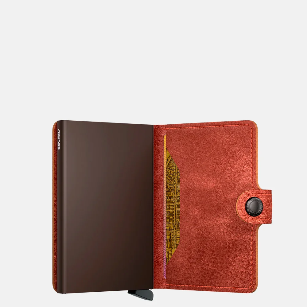 Secrid Miniwallet pasjeshouder vintage orange bij Duifhuizen