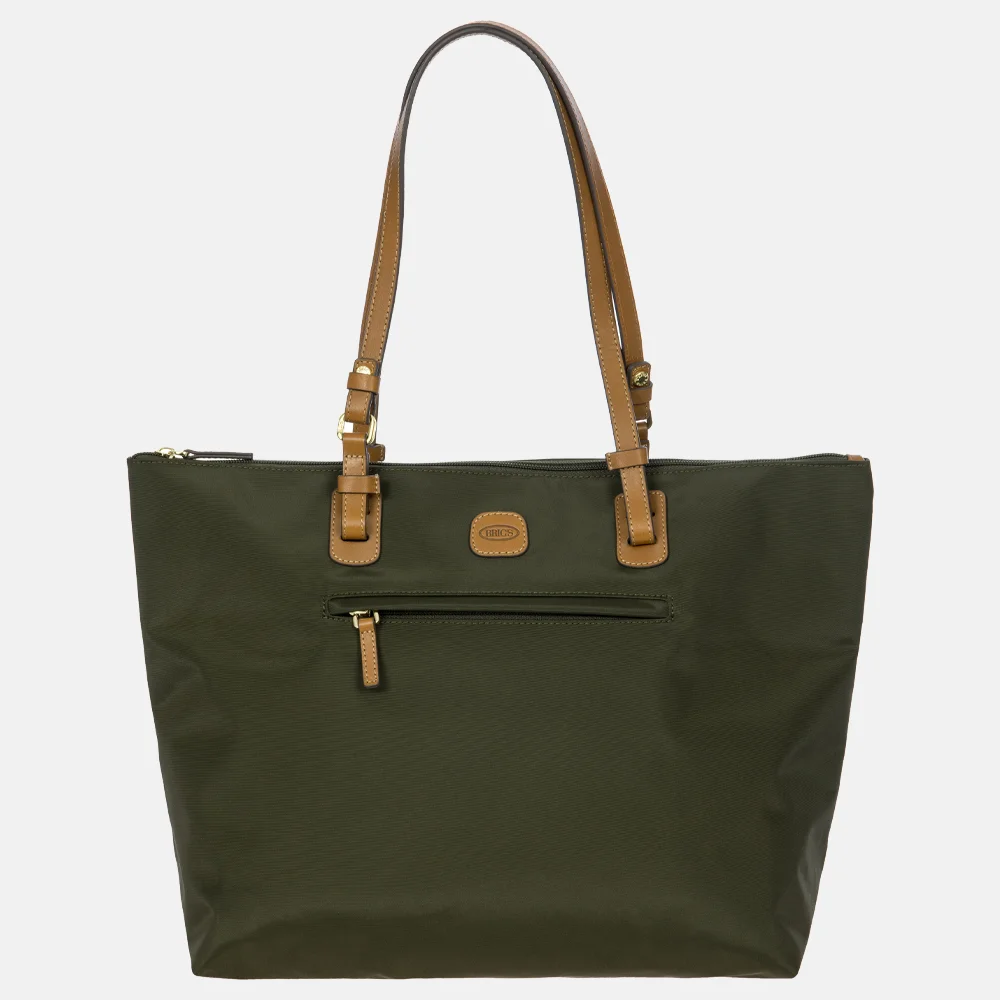 Bric's shopper olive bij Duifhuizen