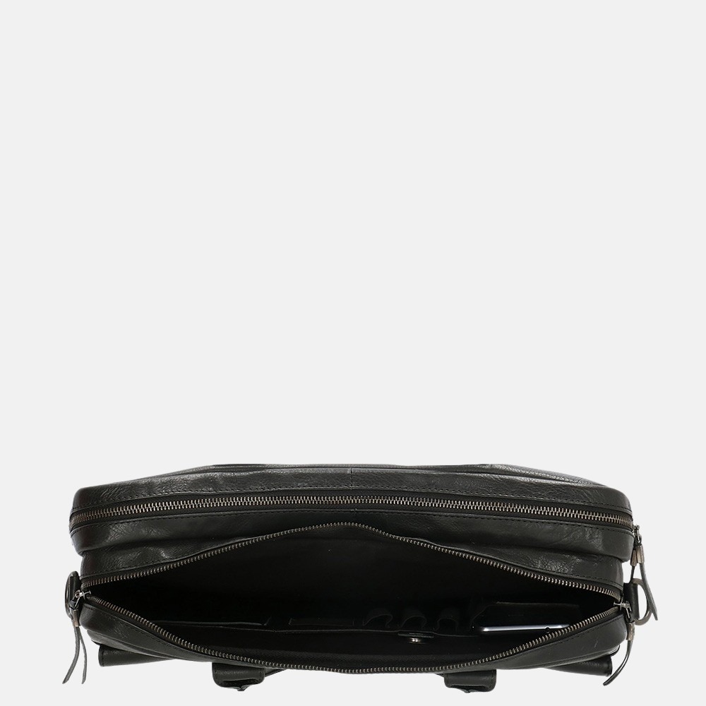 Micmacbags Porto laptoptas 15 inch black bij Duifhuizen