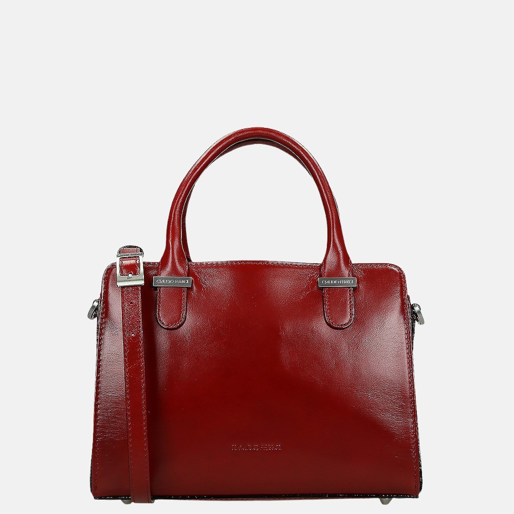 Claudio Ferrici Classico handtas S red bij Duifhuizen