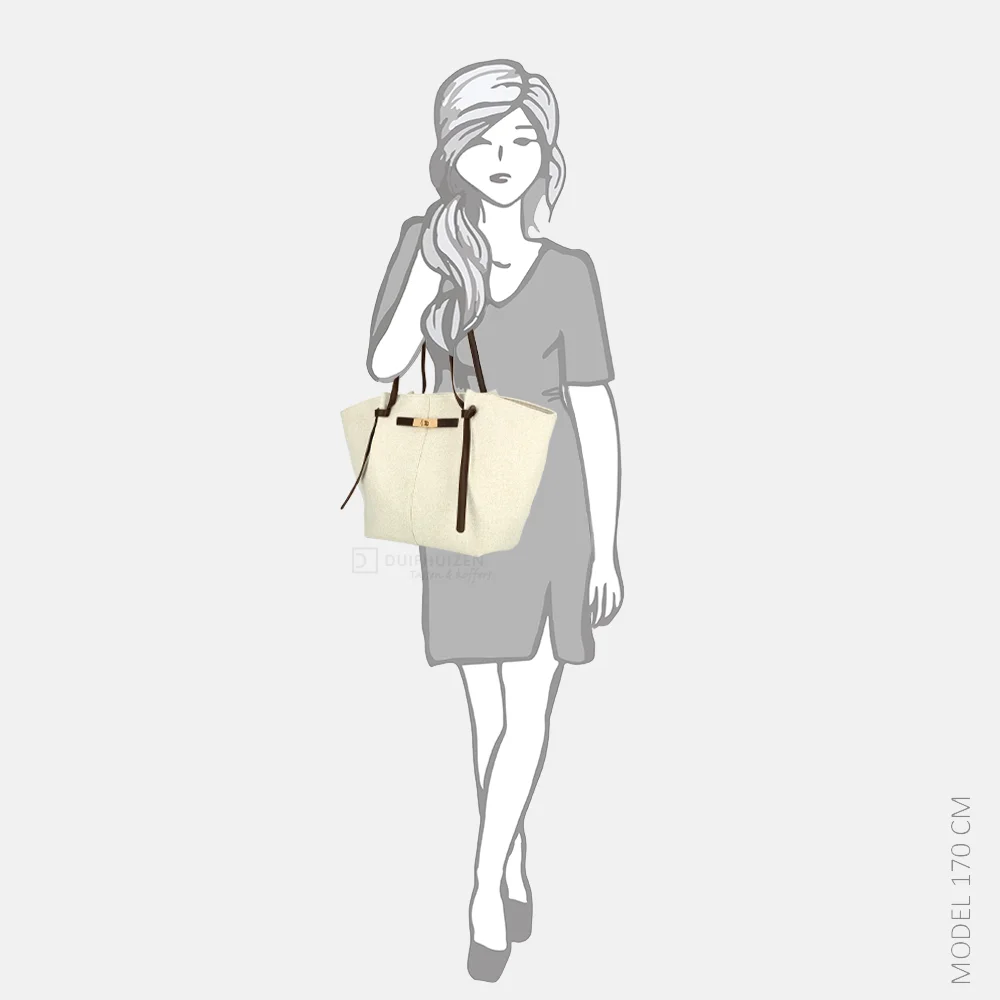 Firenze shopper beige/coffee bij Duifhuizen