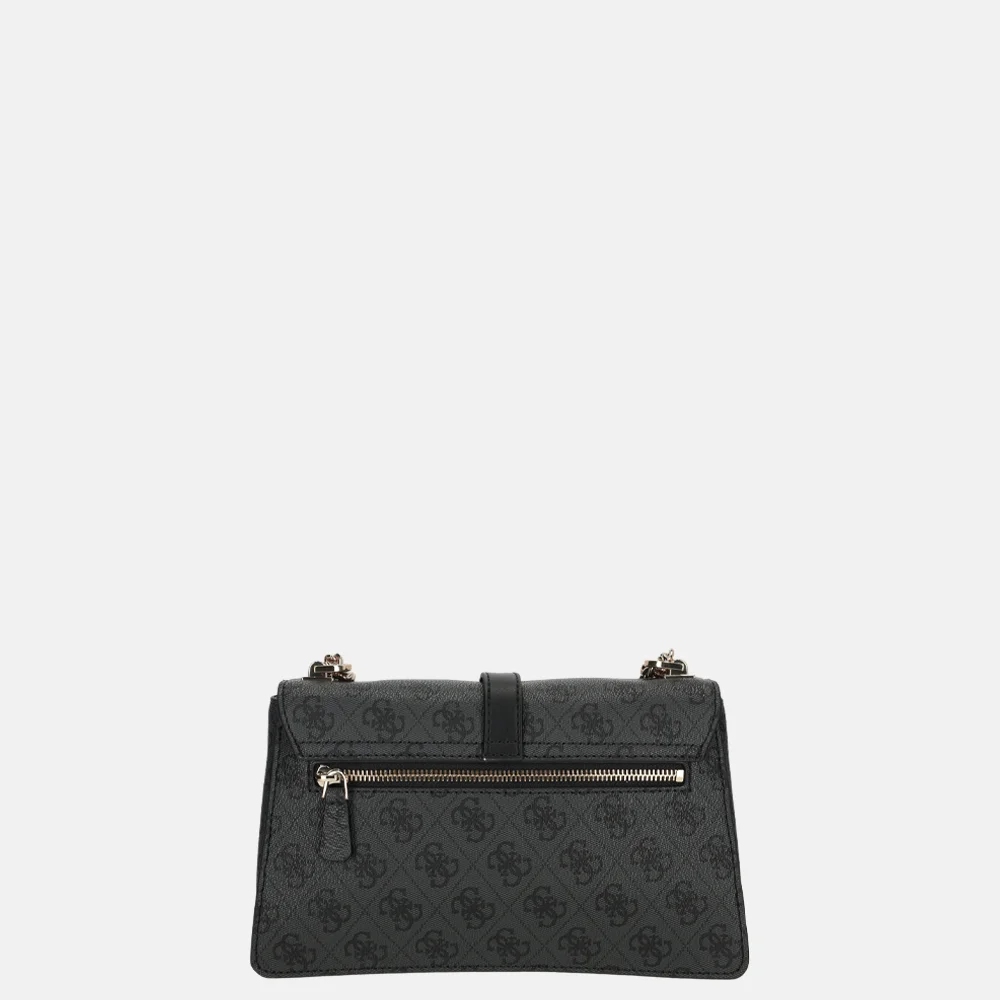 Guess Zamira schoudertas coal logo bij Duifhuizen