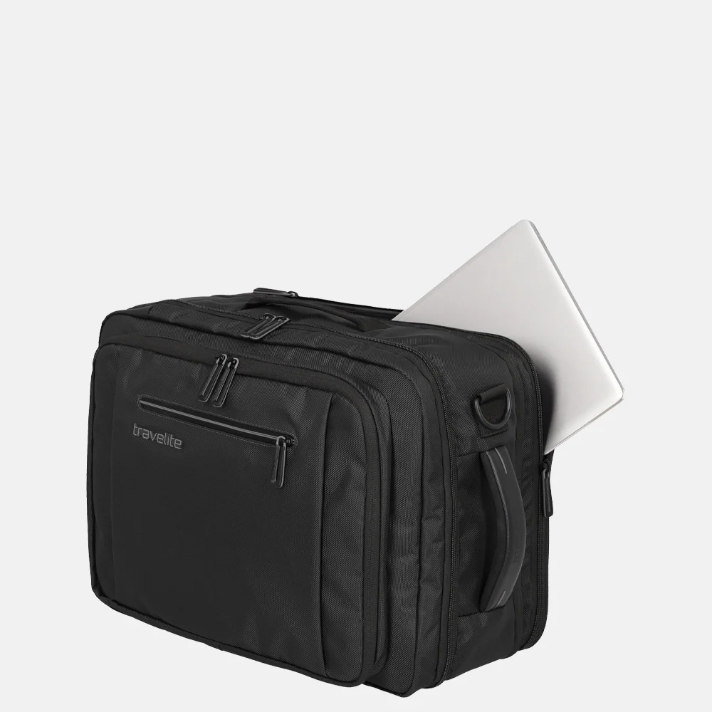 Travelite Crosslite 5.0 underseater rugzak black bij Duifhuizen