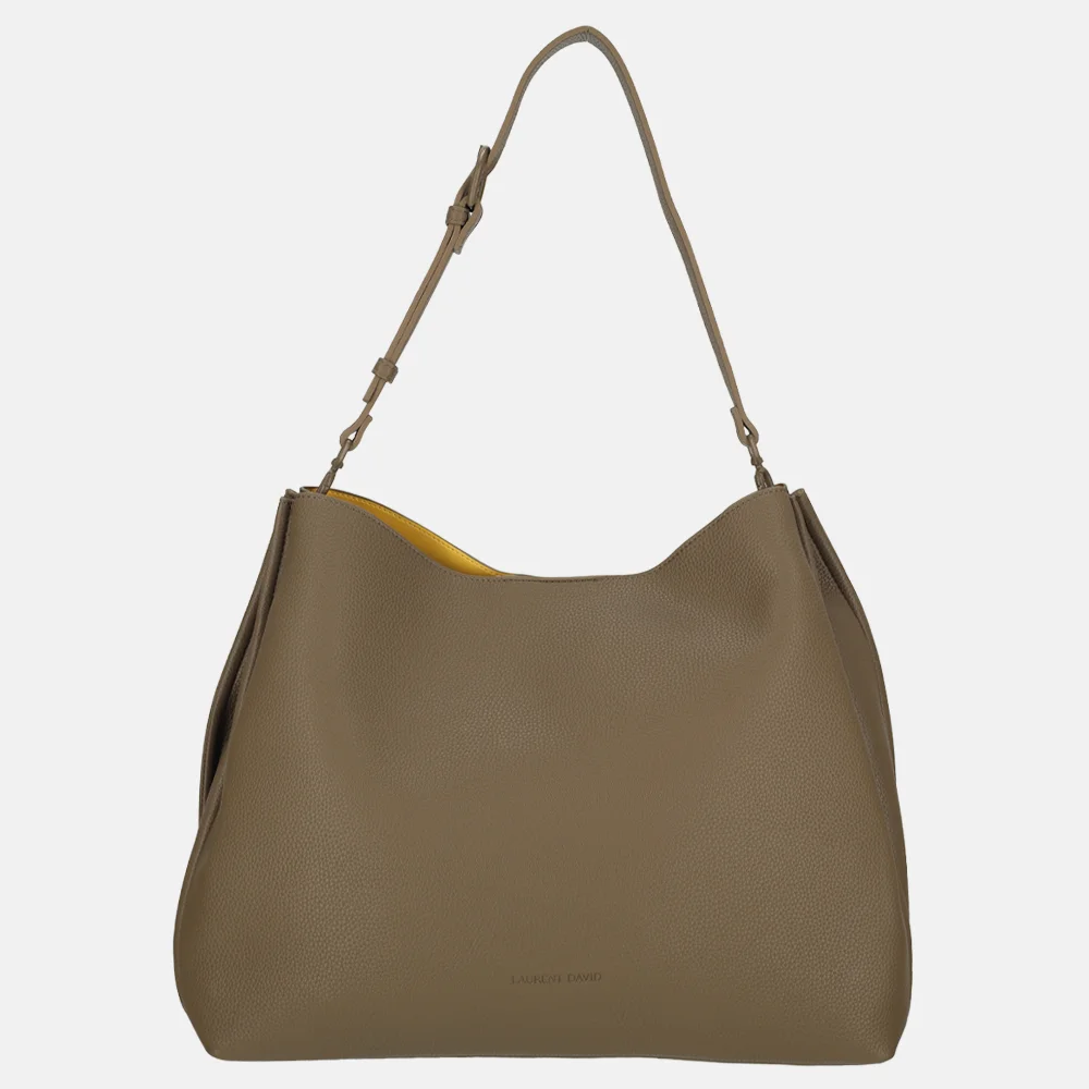 Laurent David Dorine buideltas khaki/geel bij Duifhuizen