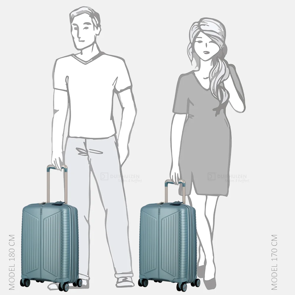 Jump Evae handbagage koffer 55 cm expandable blueciel bij Duifhuizen