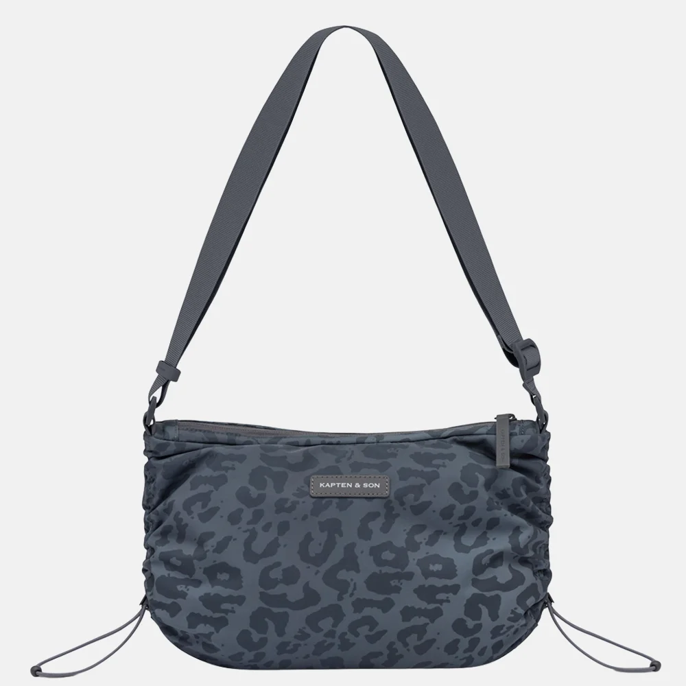 Kapten & Son Skara LEO crossbody tas S dark grey leo bij Duifhuizen