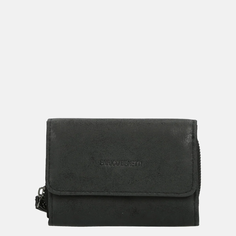 Enrico Benetti Zoë overslagportemonnee zwart