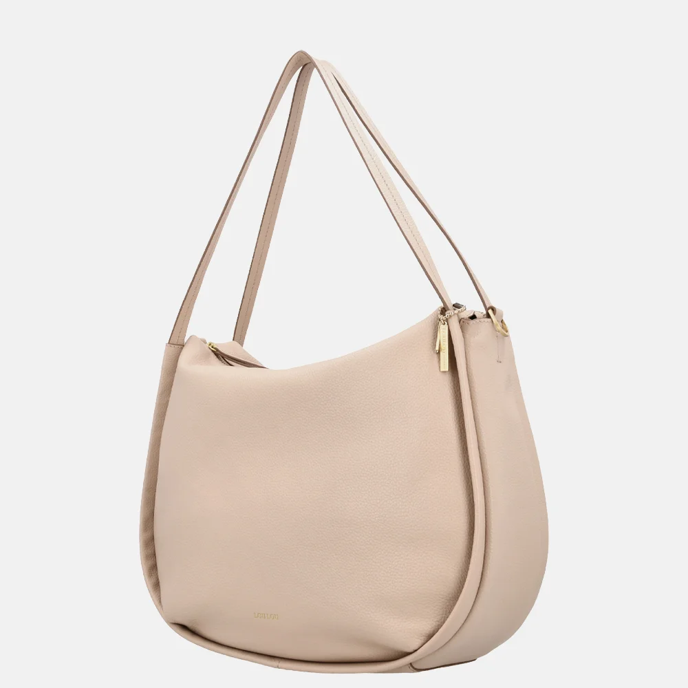 Loulou Essentiels Lou schoudertas cashmere bij Duifhuizen