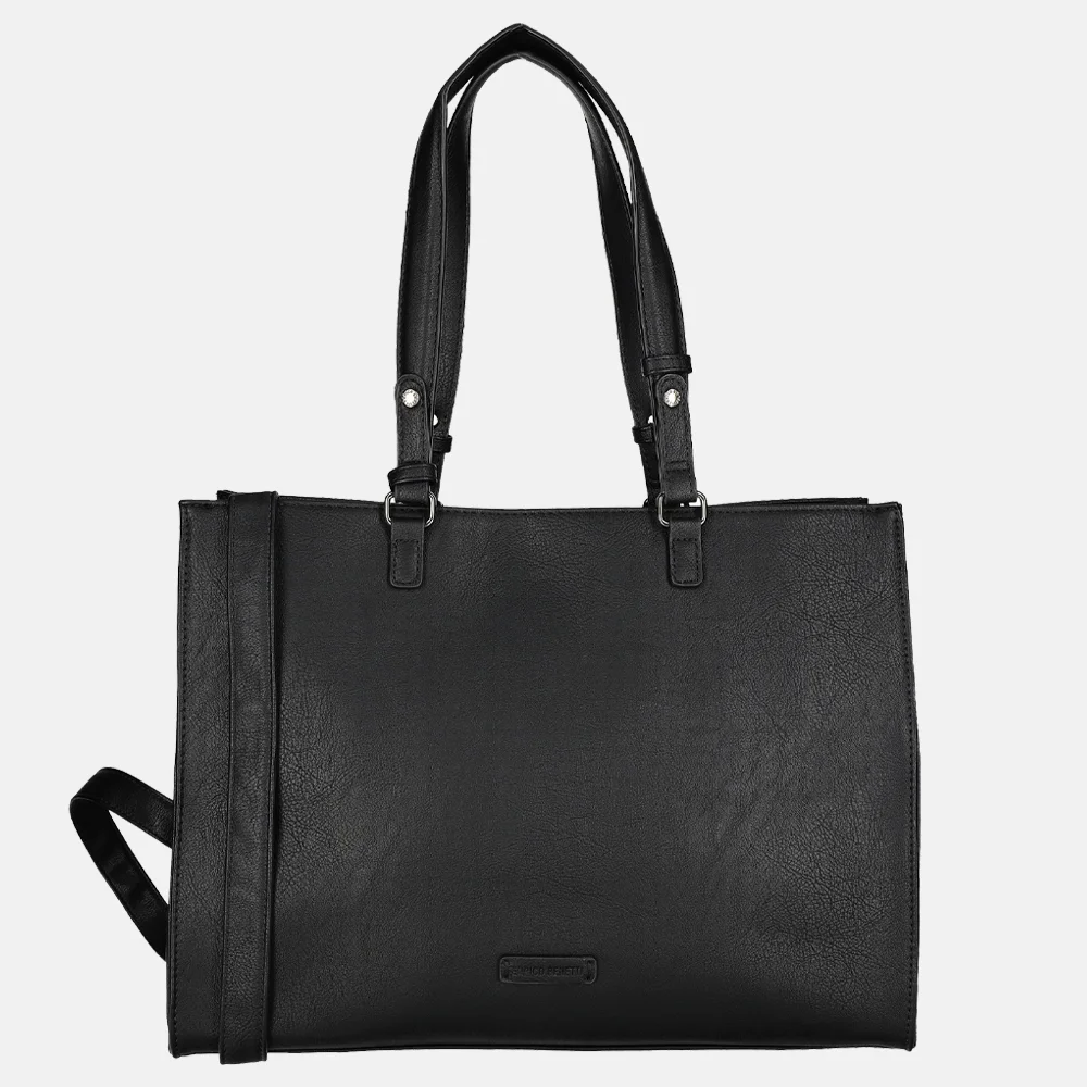 Enrico Benetti Lily shopper 15 inch zwart bij Duifhuizen