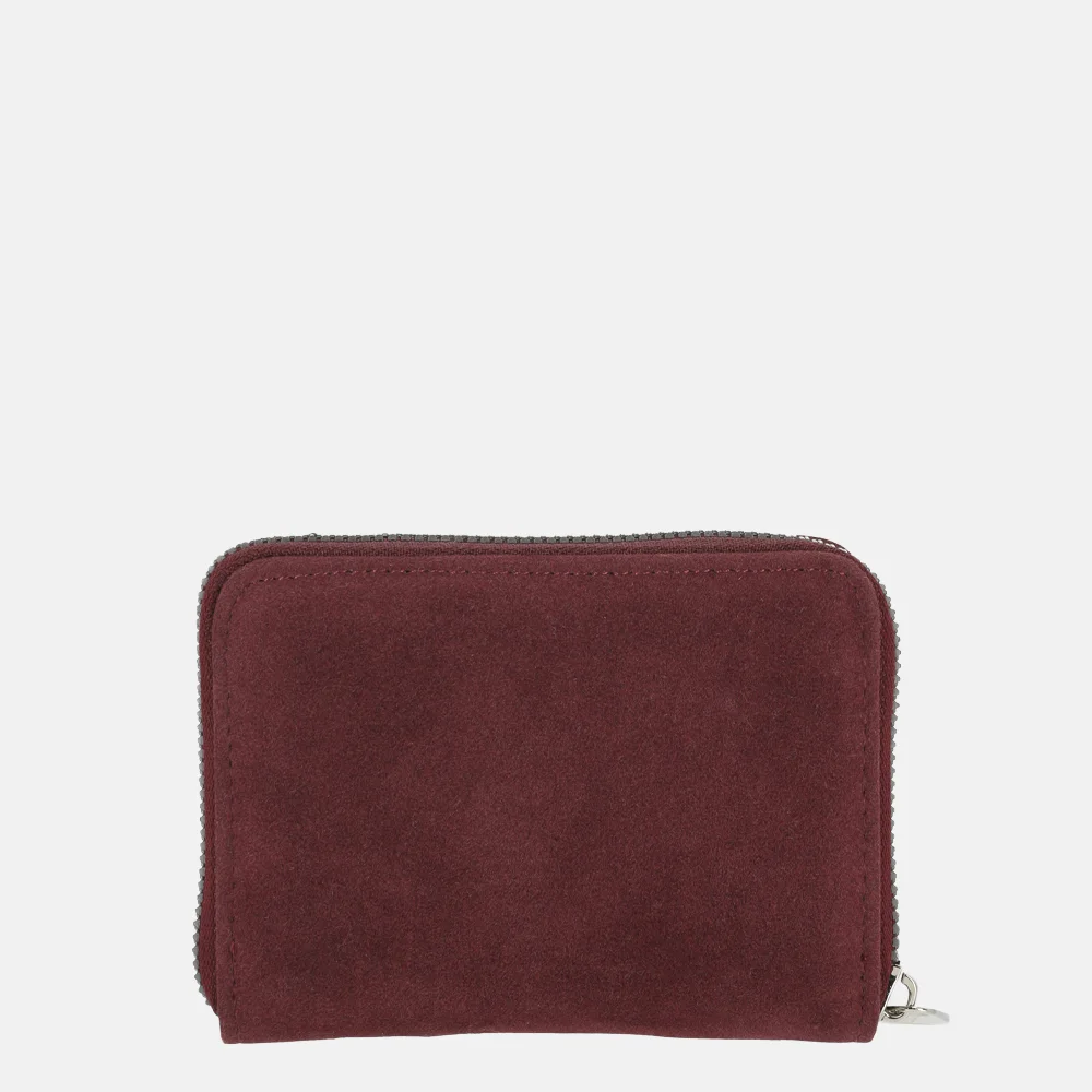 Flora & Co Suedine portemonnee S bordeaux bij Duifhuizen
