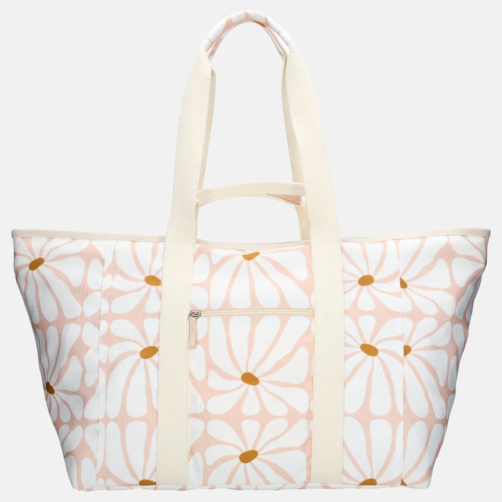 Zebra Trends Elise strandtas retro roze bij Duifhuizen