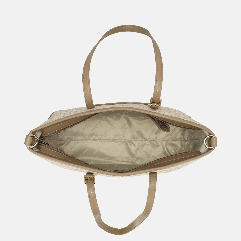 Daniele Donati shopper beige bij Duifhuizen