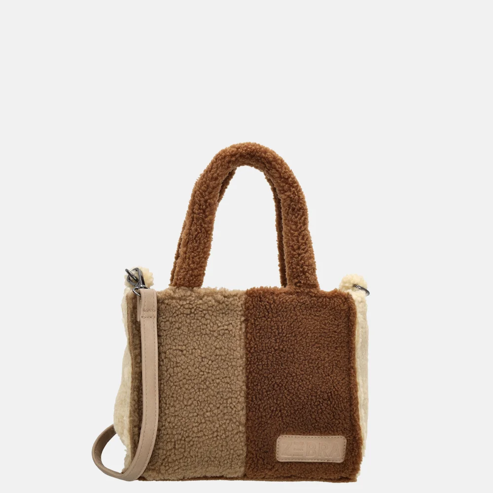 Zebra Trends teddy handtas S bruin