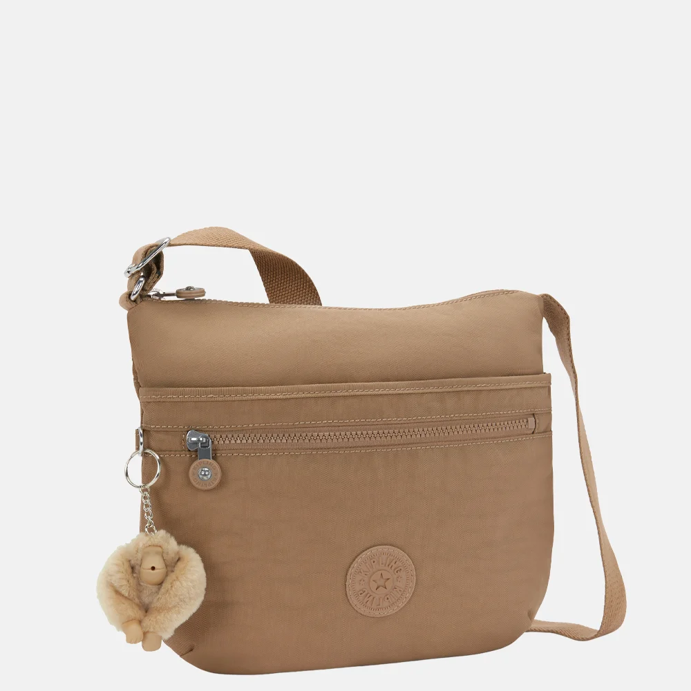 Kipling Arto crossbody tas early tan bij Duifhuizen