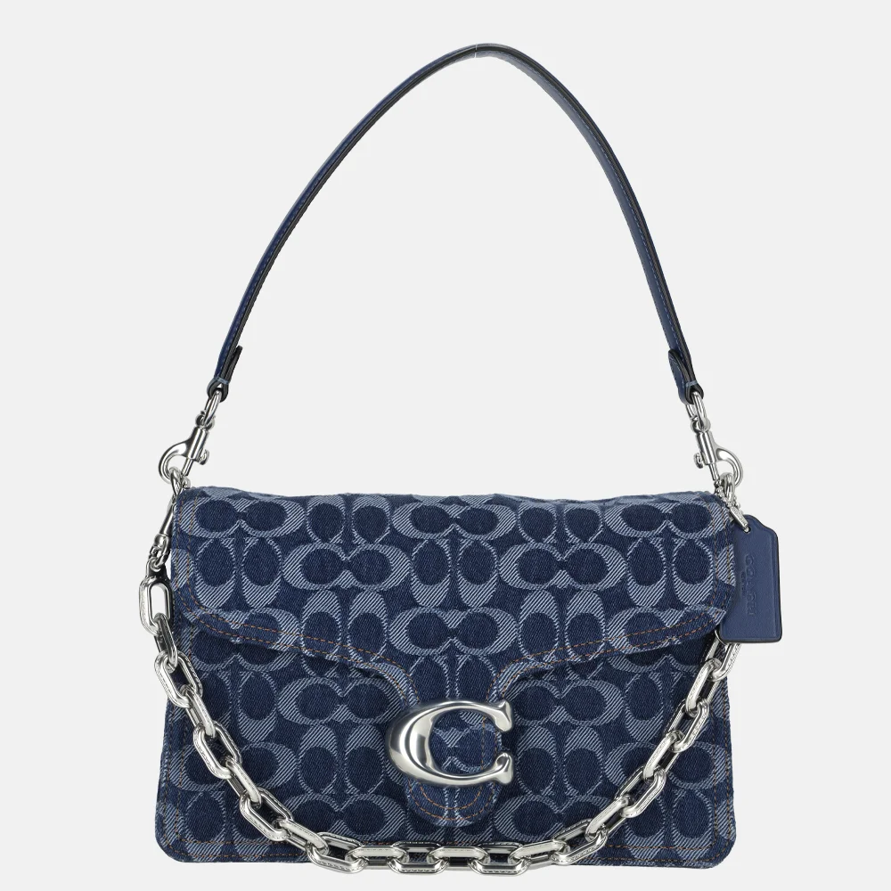 Coach Tabby Chain schoudertas deep blue multi bij Duifhuizen