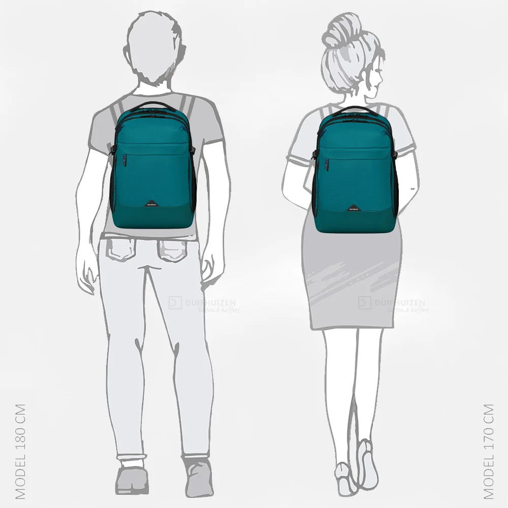 Samsonite Roadseeker laptoprugzak M 15 inch deep teal bij Duifhuizen