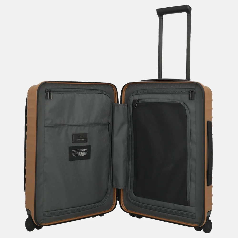 Titan Upgrade handbagage koffer frontpocket 55 cm canyon bronze bij Duifhuizen