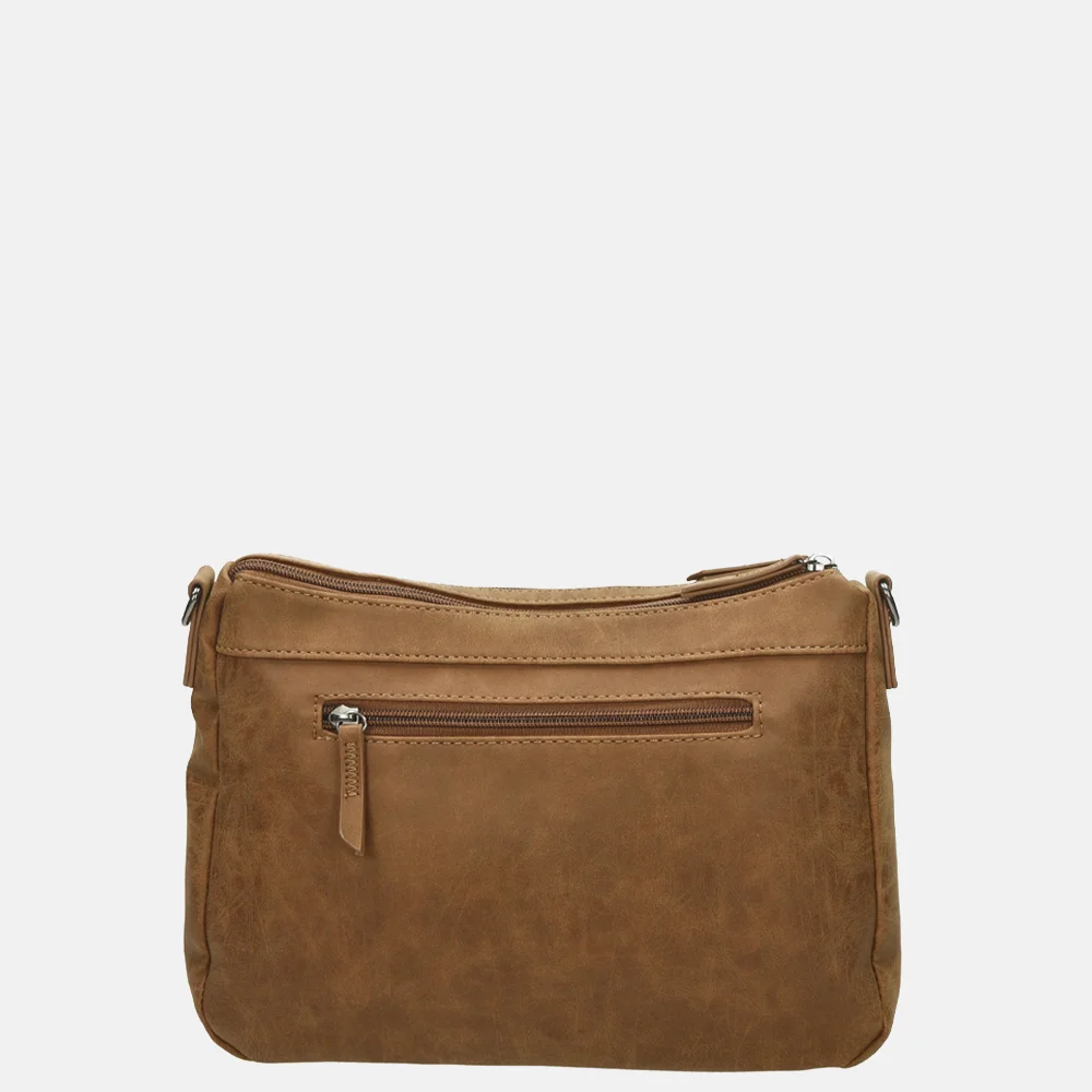 Enrico Benetti Ruby crossbody tas camel bij Duifhuizen