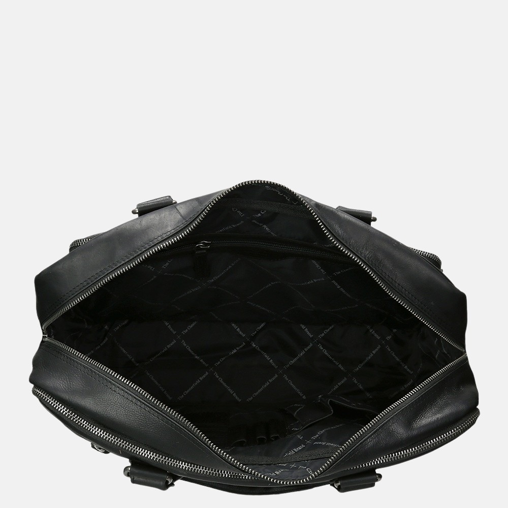 Chesterfield laptoptas 17 inch black bij Duifhuizen