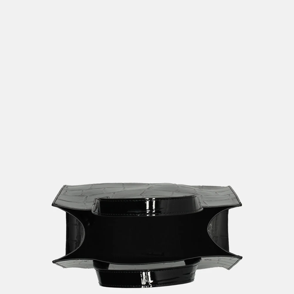 Ted Baker Reptcon shopper S Lak black bij Duifhuizen