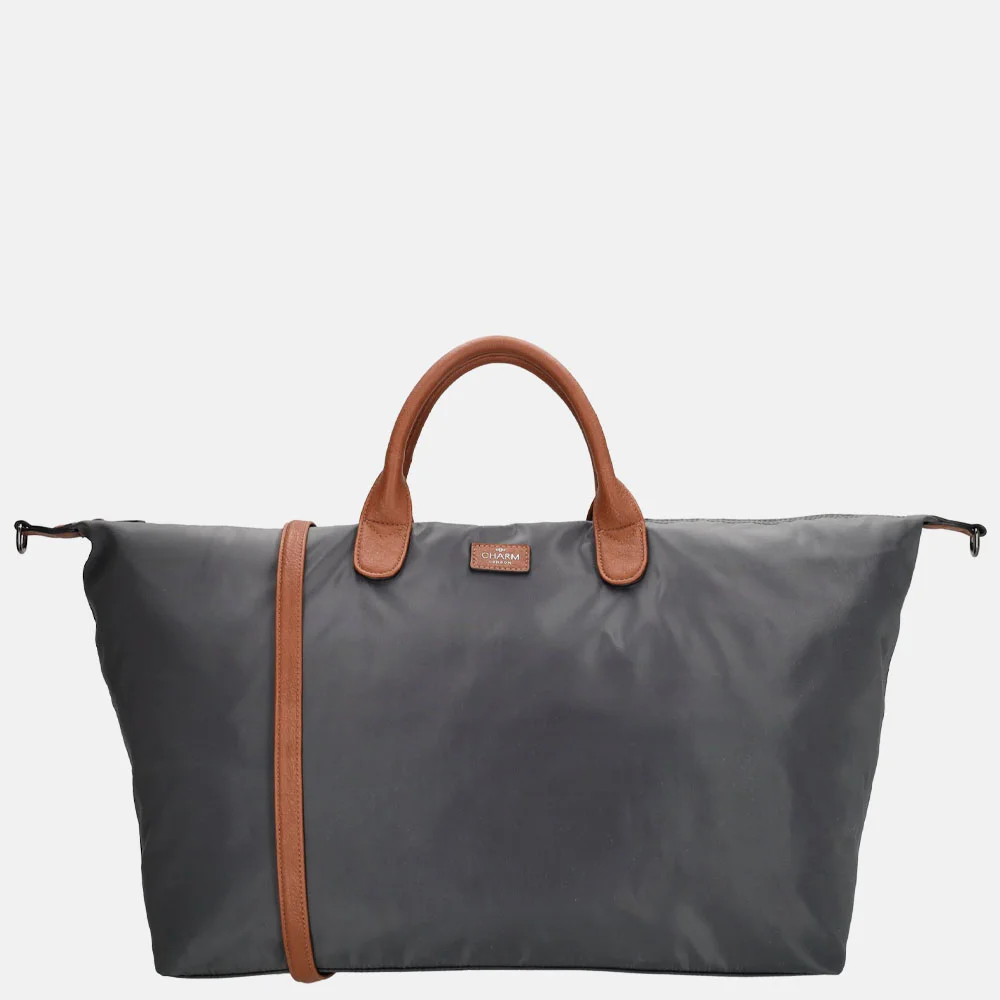 Charm London Buckingham weekendtas olifant grijs