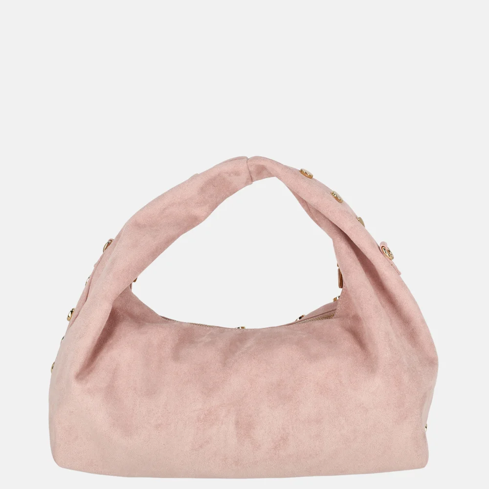 Flora & Co suedine buideltas studs rose bij Duifhuizen