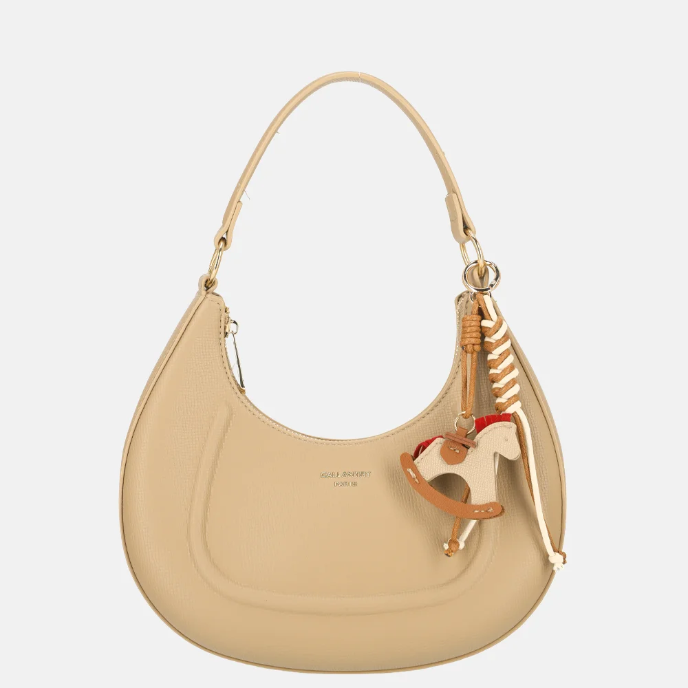 Firenze buideltas met bagcharm S taupe bij Duifhuizen