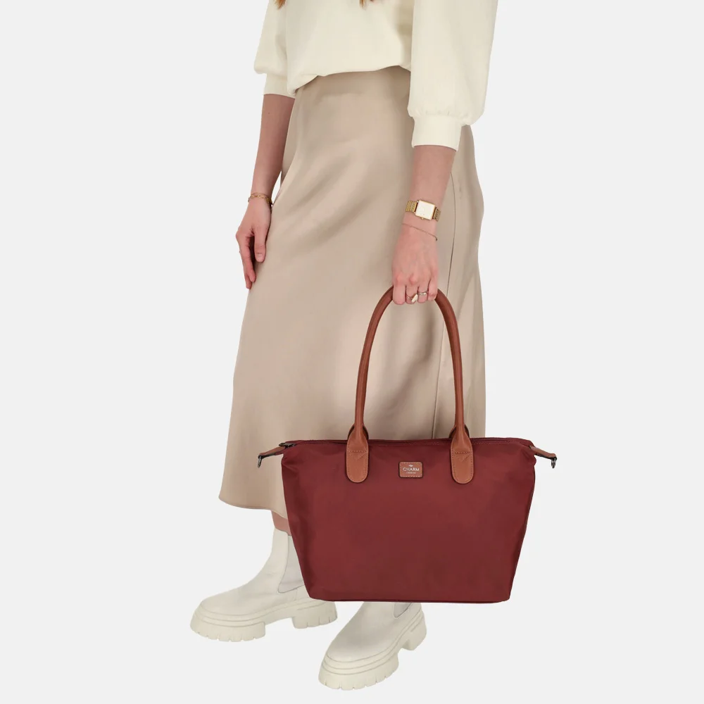 Charm London Buckingham shopper L bordeaux bij Duifhuizen