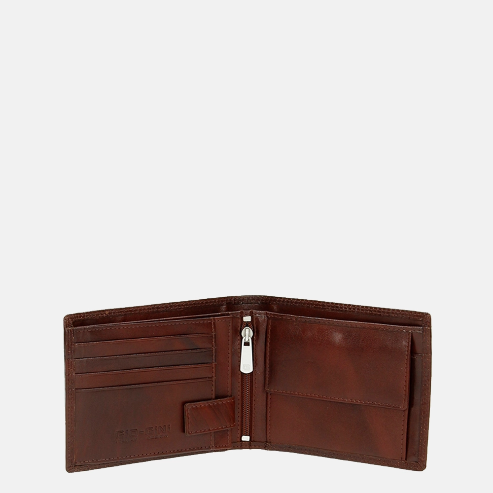 Gio Gini billfold bruin bij Duifhuizen