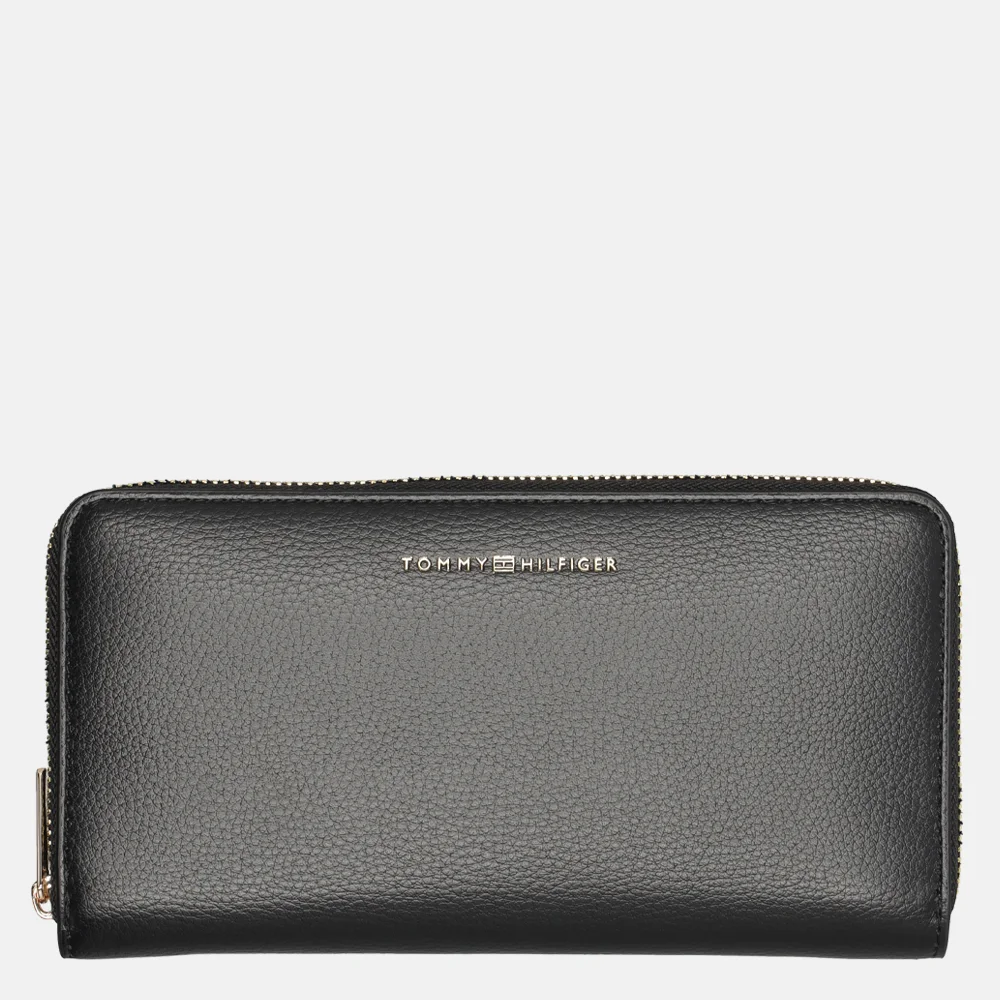 Tommy Hilfiger Flag portemonnee L black bij Duifhuizen