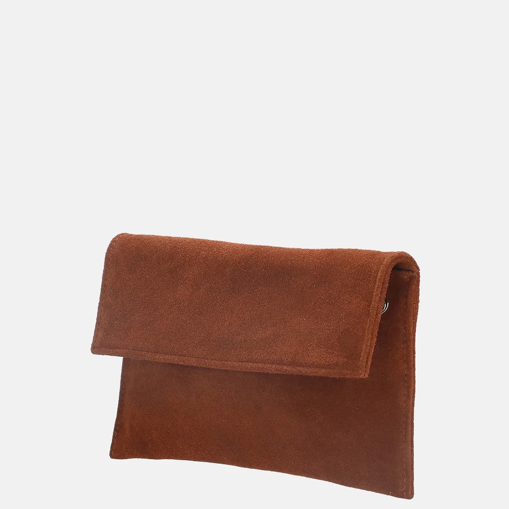 Charm London clutch bruin bij Duifhuizen