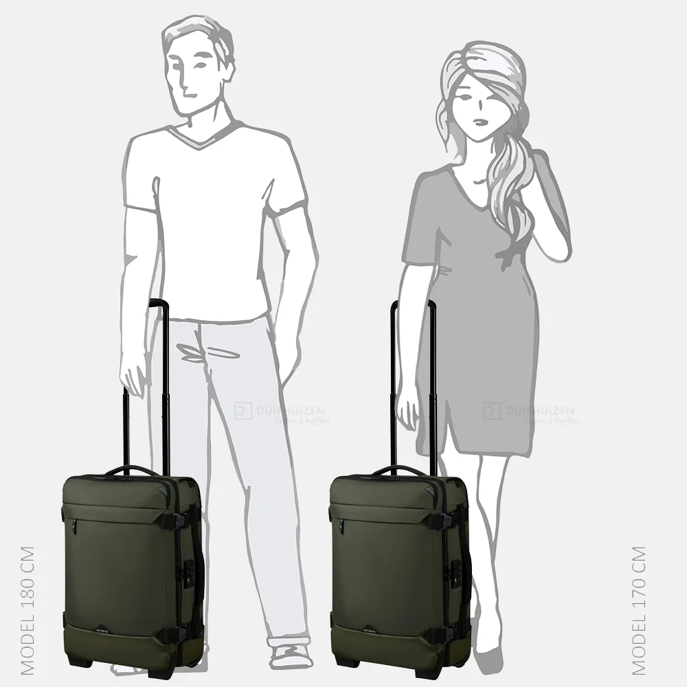 Samsonite Roadseeker reistas 55 cm dark olive bij Duifhuizen