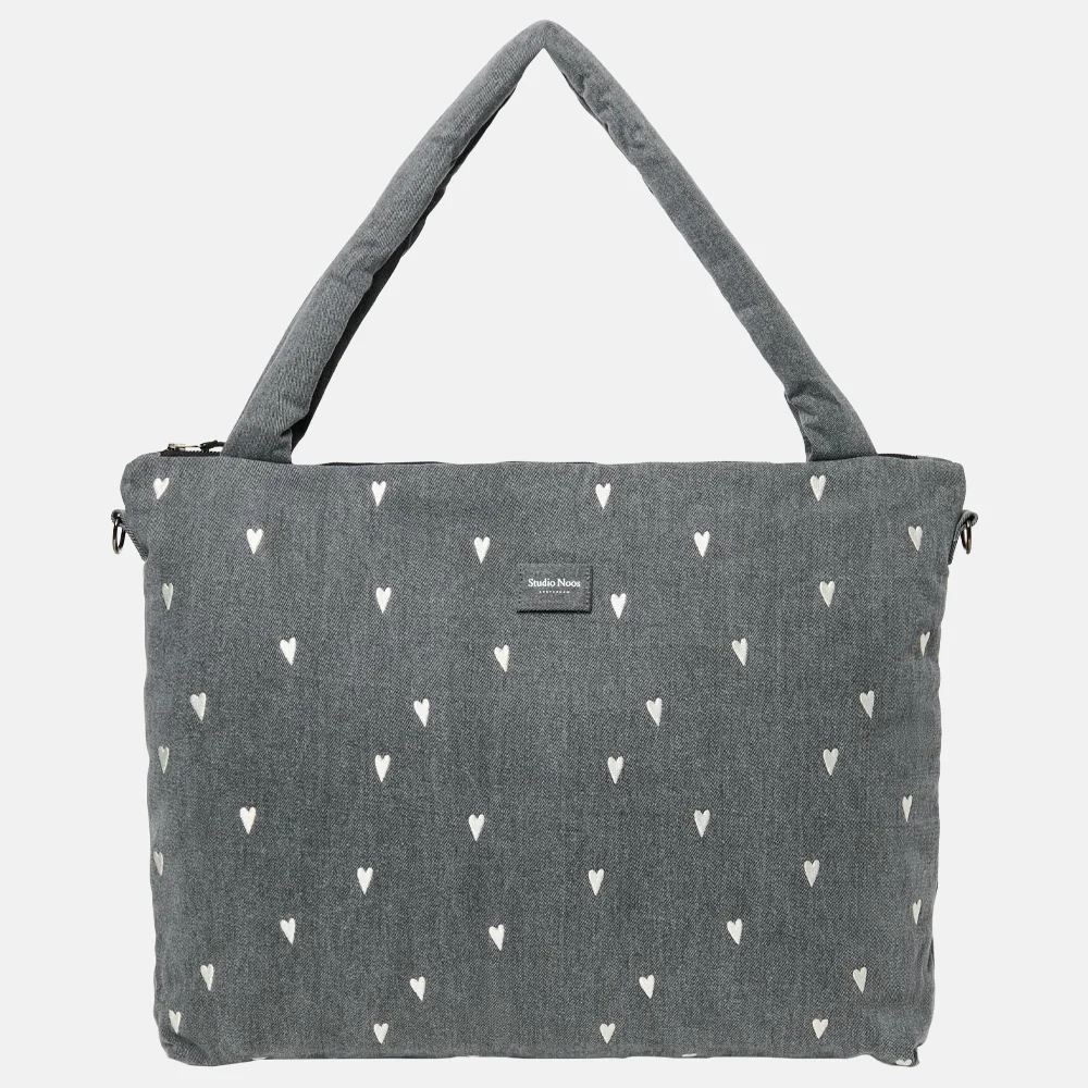 Studio Noos Denim Hearts luiertas grey denim