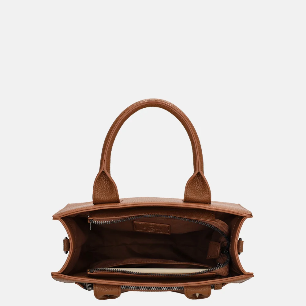 Charm London Pentonville handtas cognac bij Duifhuizen