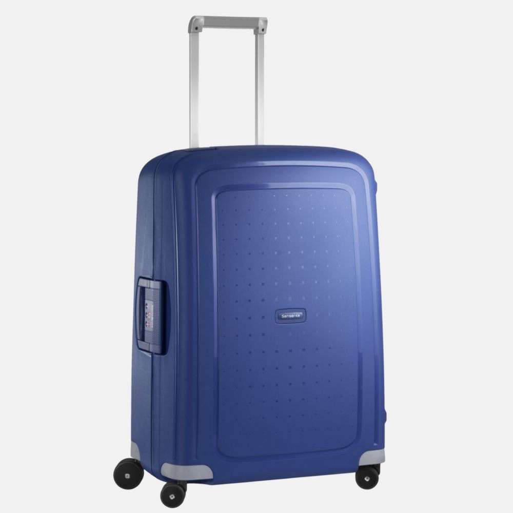 Samsonite S'Cure spinner 55 cm dark blue bij Duifhuizen